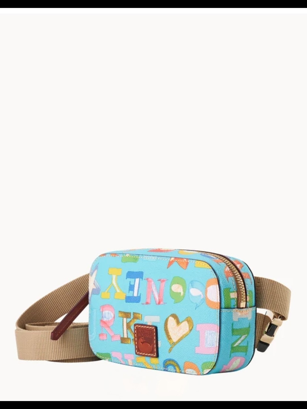 NWT! Dooney and Bourke Doodle II Belt Bag / Crossbody in CARIBBEAN BLUE